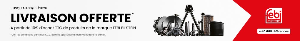 Livraison offerte dès 10€ d'achat TTC de produits de la marque FEBI Bilstein