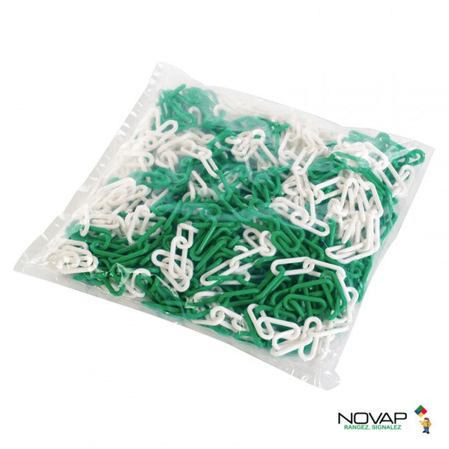 NOVAP - Sac de 25m de chaîne signal - Vert/Blanc - 1185289