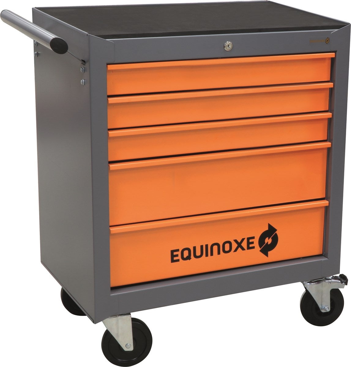 STILKER - Servante 5 tiroirs orange et gris - 160 outils - 25086