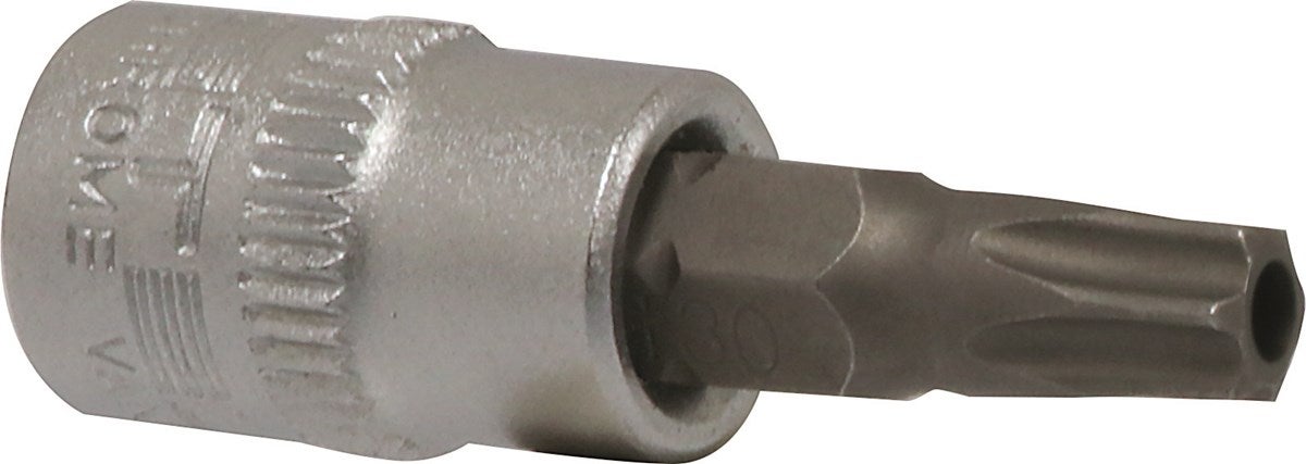 DRAKKAR - Douille tournevis 1/4" avec embout 37mm Torx® alésé TT8 - 12067