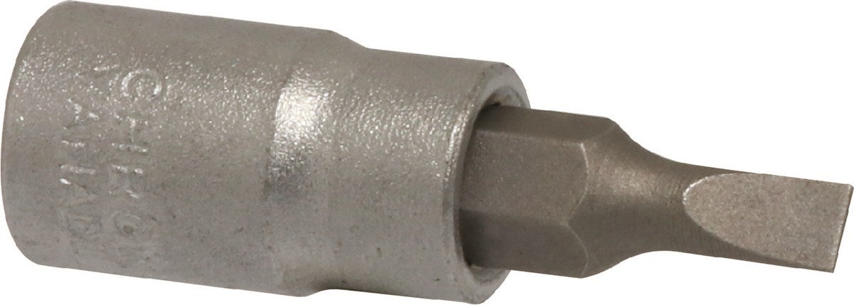 DRAKKAR - Douille tournevis 1/4" avec embout 37mm plat 4mm - 12076