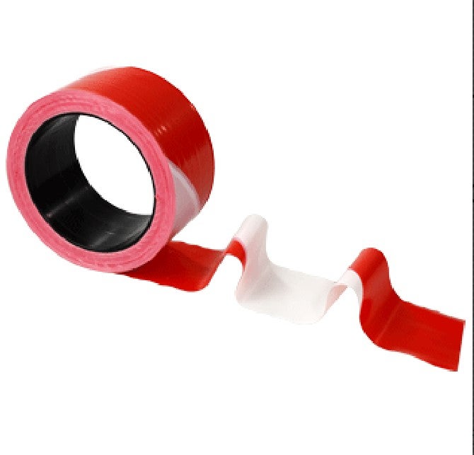 TOPCAR - Ruban haute résistance 50mmx100m Rouge/Blanc - 3055016